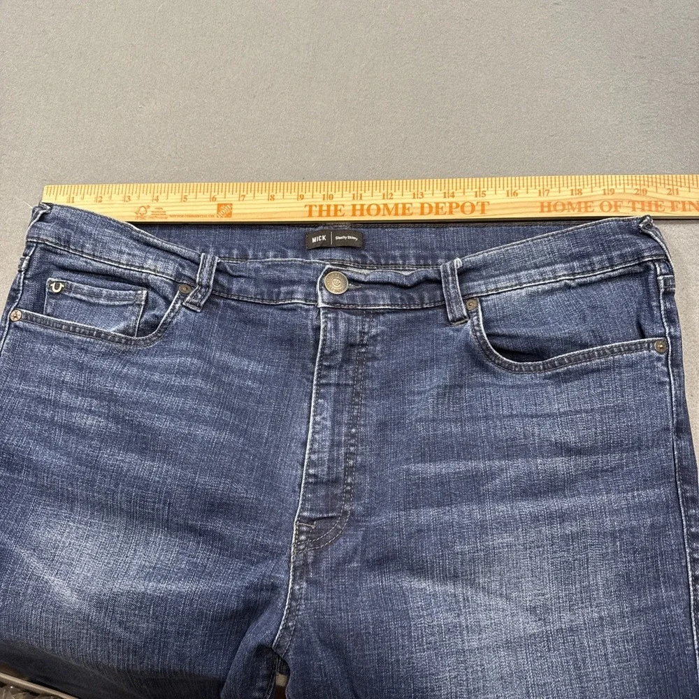 True Religion‎ Mick MENS 40 X 30 DARK BLUE WASH SLOUGHLY SKINNY JEANS